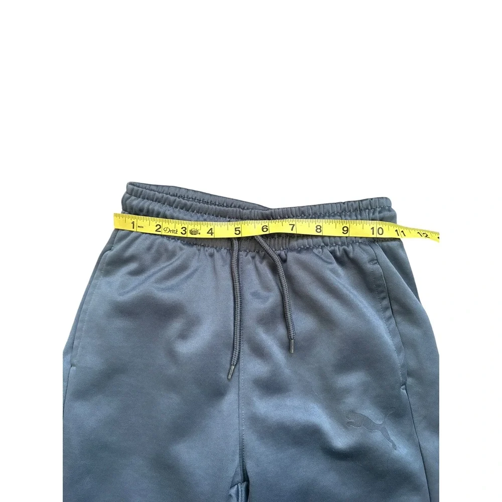 Puma Boys Jogger Sweatpants Youth S 8 Blue Slate Athletic Track Pants Logo As is